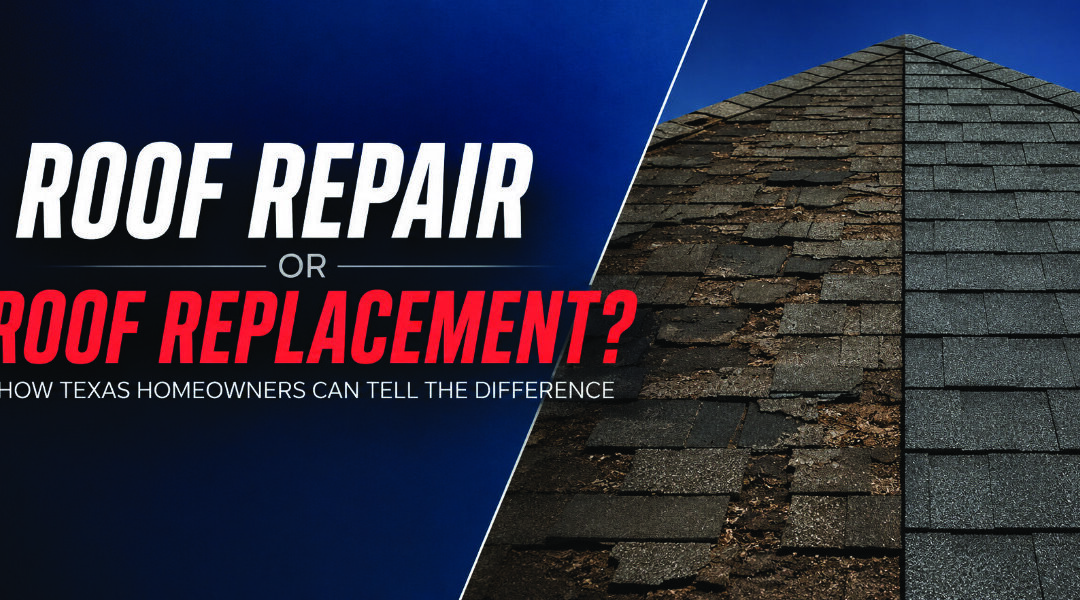 Roof Repair or Roof Replacement? How Texas Homeowners Can Tell the Difference